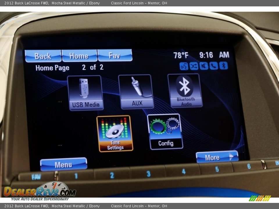 2012 Buick LaCrosse FWD Mocha Steel Metallic / Ebony Photo #12