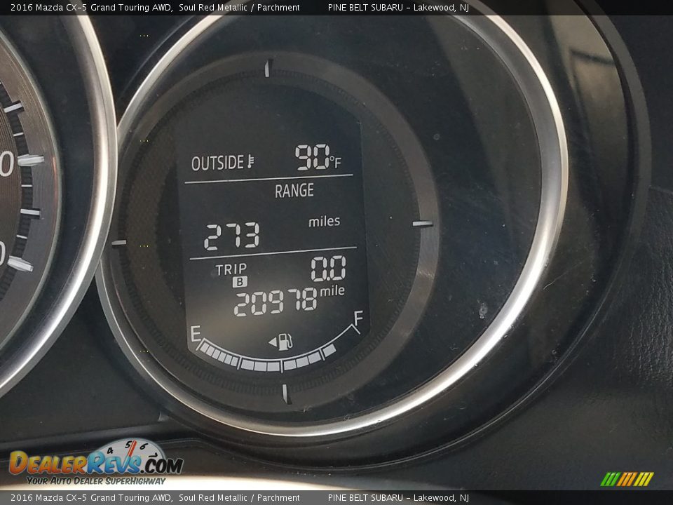 2016 Mazda CX-5 Grand Touring AWD Soul Red Metallic / Parchment Photo #31