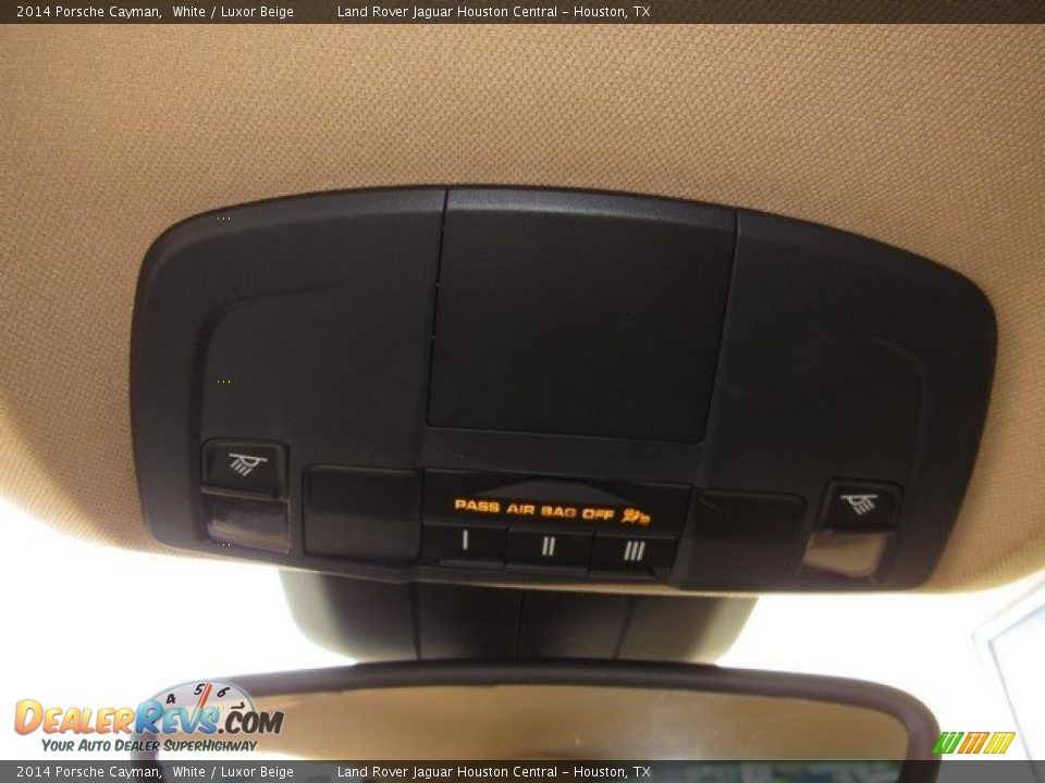 2014 Porsche Cayman White / Luxor Beige Photo #32