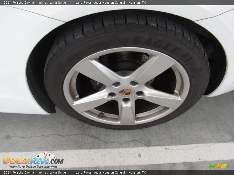 2014 Porsche Cayman White / Luxor Beige Photo #33