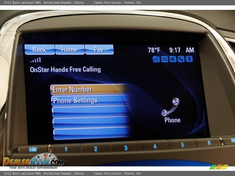 2012 Buick LaCrosse FWD Mocha Steel Metallic / Ebony Photo #14