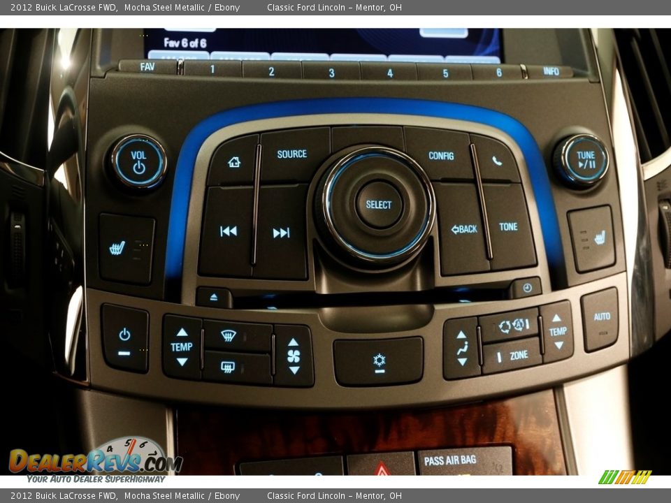 2012 Buick LaCrosse FWD Mocha Steel Metallic / Ebony Photo #15