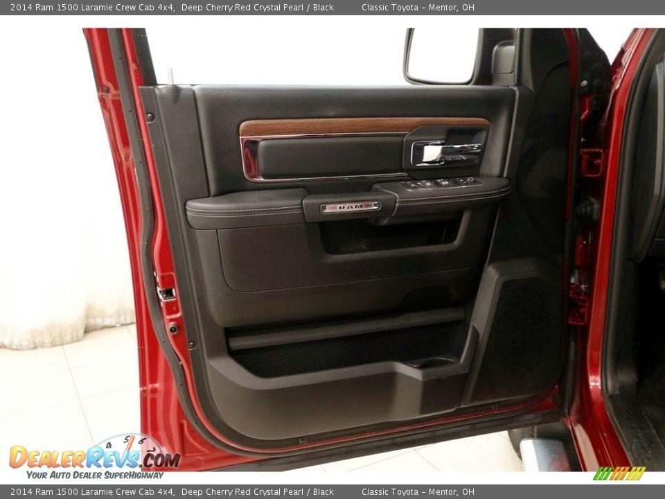 2014 Ram 1500 Laramie Crew Cab 4x4 Deep Cherry Red Crystal Pearl / Black Photo #4