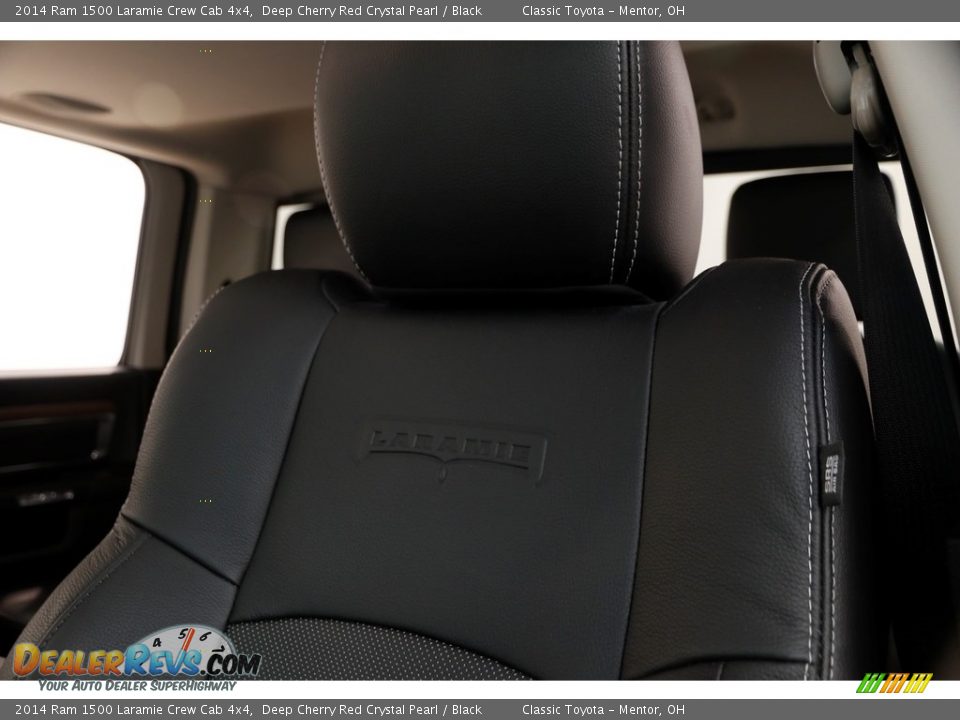 2014 Ram 1500 Laramie Crew Cab 4x4 Deep Cherry Red Crystal Pearl / Black Photo #8
