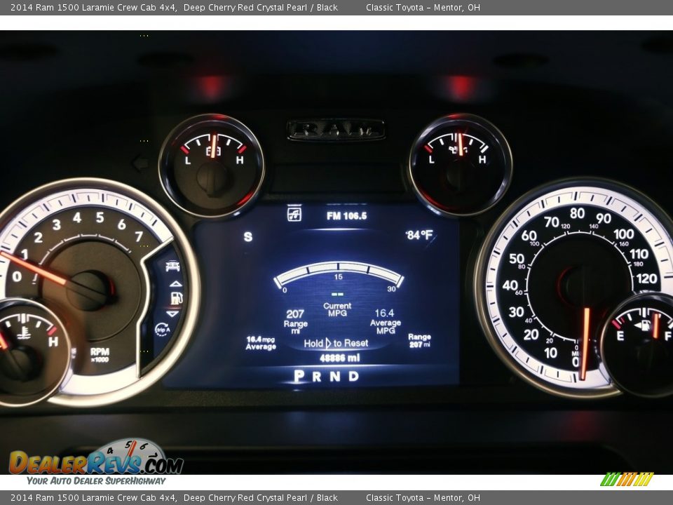 2014 Ram 1500 Laramie Crew Cab 4x4 Deep Cherry Red Crystal Pearl / Black Photo #12