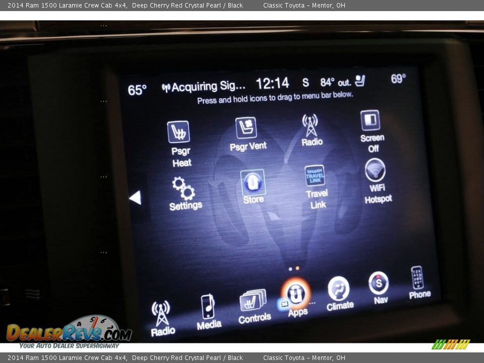 2014 Ram 1500 Laramie Crew Cab 4x4 Deep Cherry Red Crystal Pearl / Black Photo #15