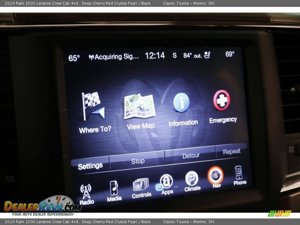 2014 Ram 1500 Laramie Crew Cab 4x4 Deep Cherry Red Crystal Pearl / Black Photo #16