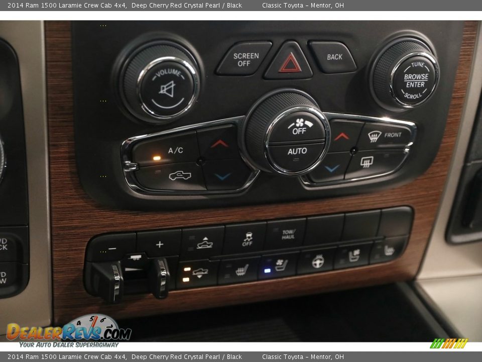 2014 Ram 1500 Laramie Crew Cab 4x4 Deep Cherry Red Crystal Pearl / Black Photo #22