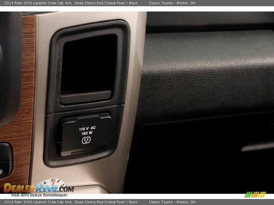 2014 Ram 1500 Laramie Crew Cab 4x4 Deep Cherry Red Crystal Pearl / Black Photo #23
