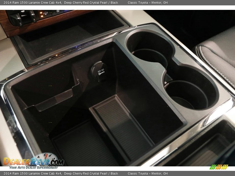 2014 Ram 1500 Laramie Crew Cab 4x4 Deep Cherry Red Crystal Pearl / Black Photo #24