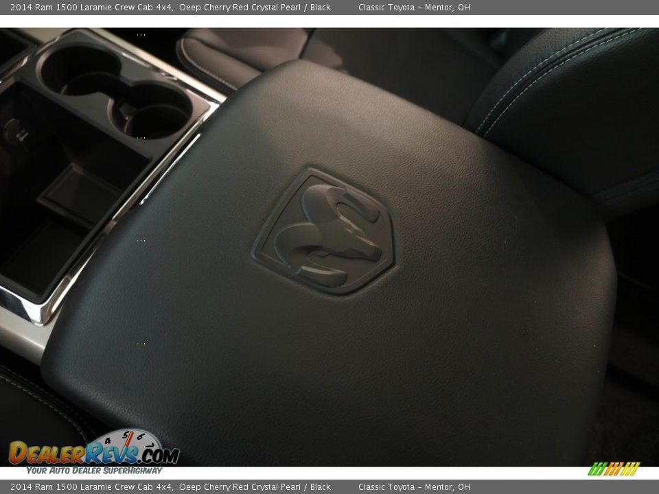 2014 Ram 1500 Laramie Crew Cab 4x4 Deep Cherry Red Crystal Pearl / Black Photo #25