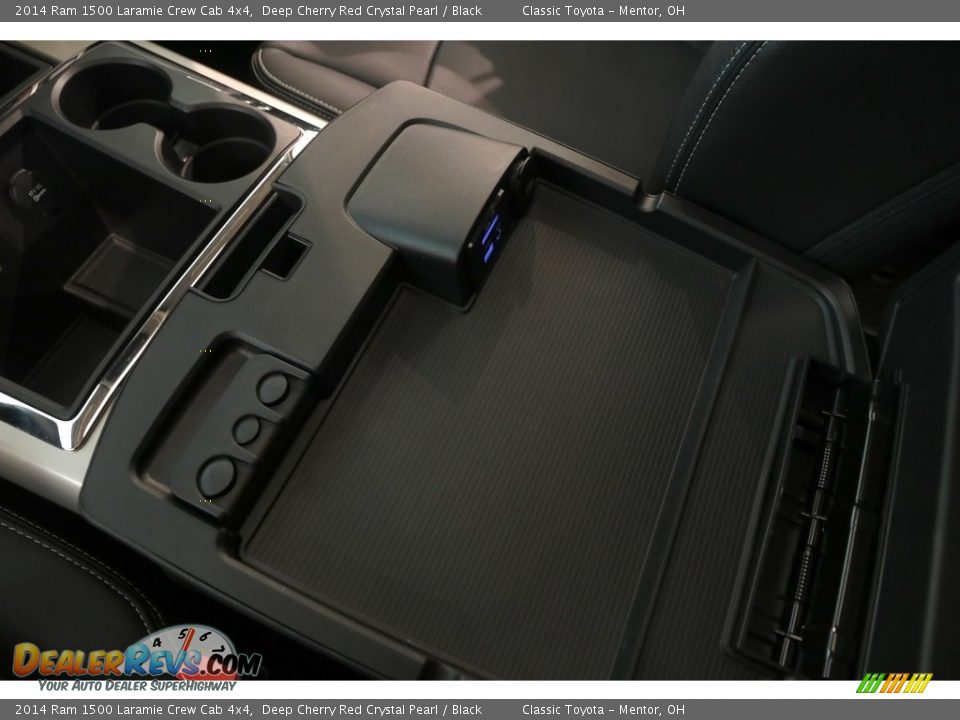 2014 Ram 1500 Laramie Crew Cab 4x4 Deep Cherry Red Crystal Pearl / Black Photo #26