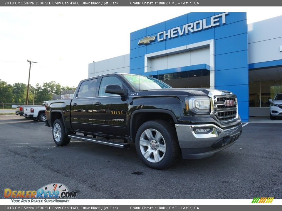 2018 GMC Sierra 1500 SLE Crew Cab 4WD Onyx Black / Jet Black Photo #1