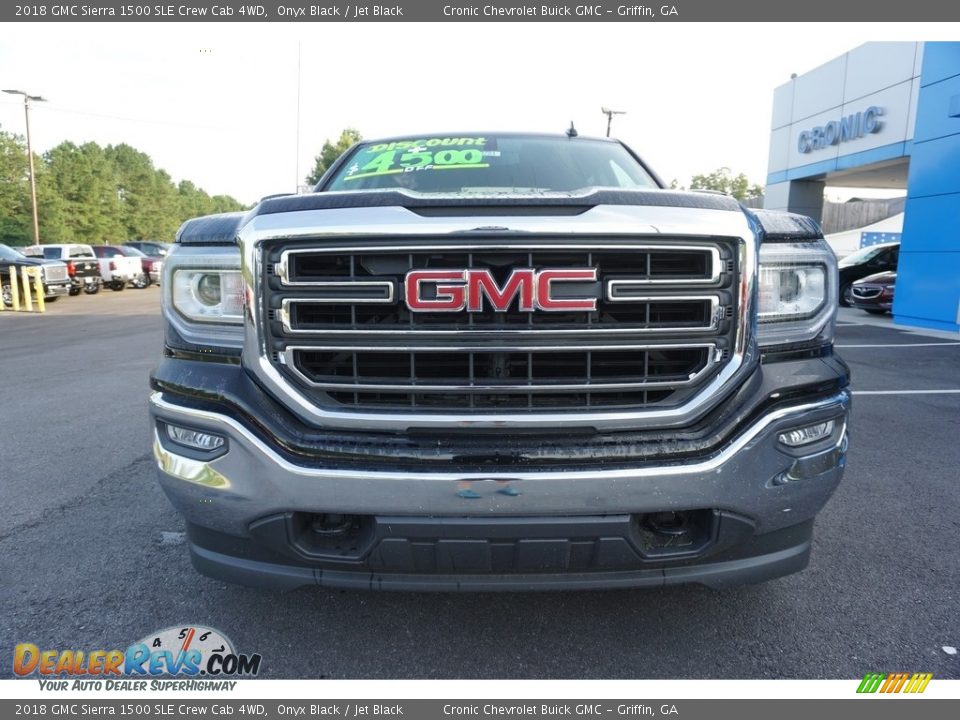 2018 GMC Sierra 1500 SLE Crew Cab 4WD Onyx Black / Jet Black Photo #2