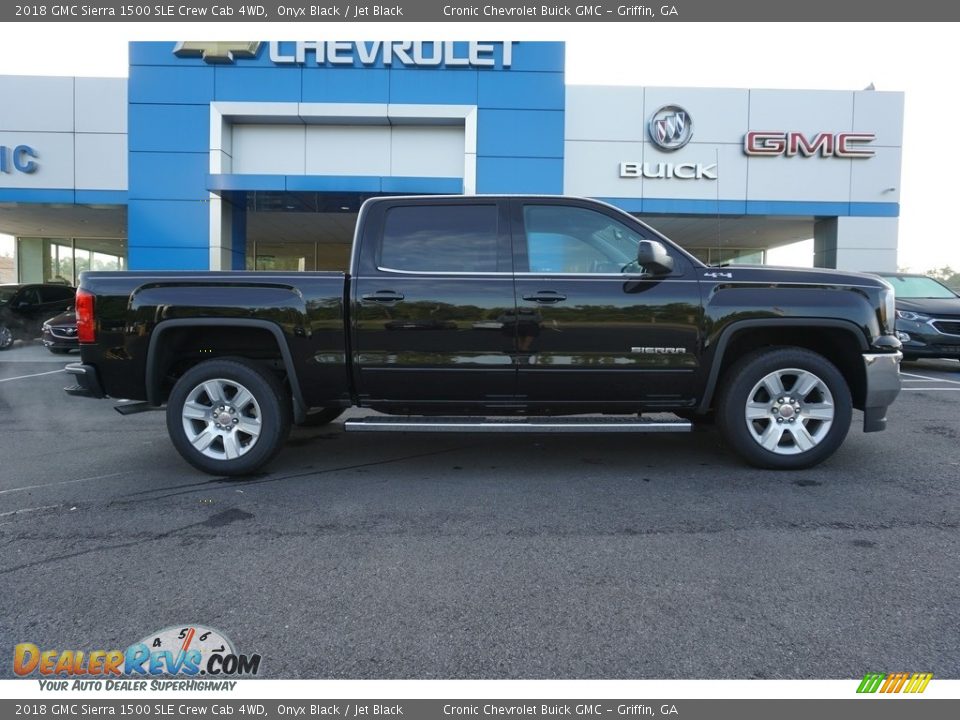 2018 GMC Sierra 1500 SLE Crew Cab 4WD Onyx Black / Jet Black Photo #11