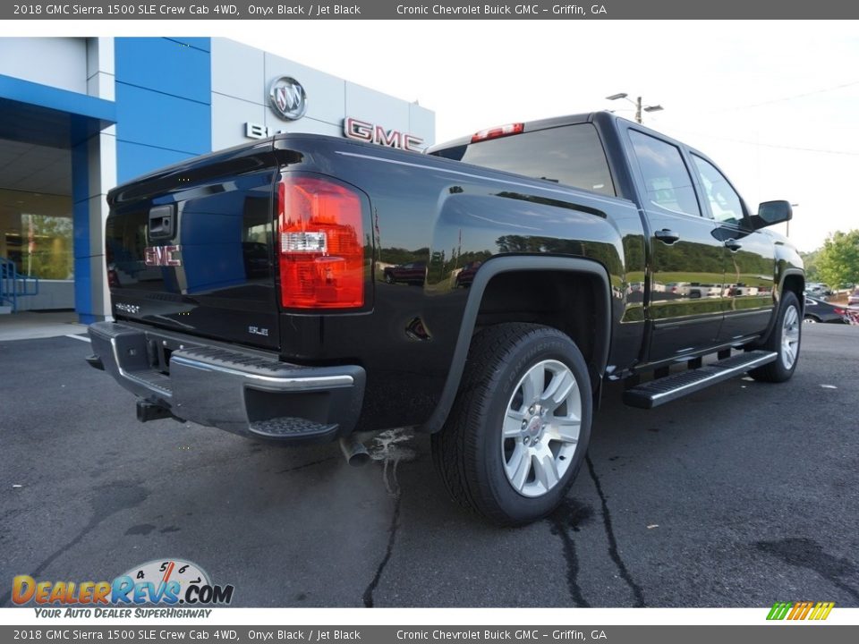 2018 GMC Sierra 1500 SLE Crew Cab 4WD Onyx Black / Jet Black Photo #12