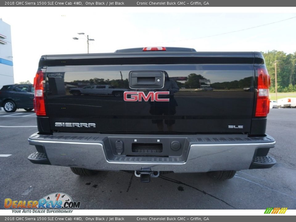 2018 GMC Sierra 1500 SLE Crew Cab 4WD Onyx Black / Jet Black Photo #13