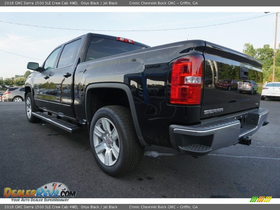 2018 GMC Sierra 1500 SLE Crew Cab 4WD Onyx Black / Jet Black Photo #14