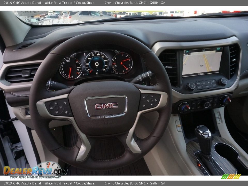 2019 GMC Acadia Denali White Frost Tricoat / Cocoa/Shale Photo #5