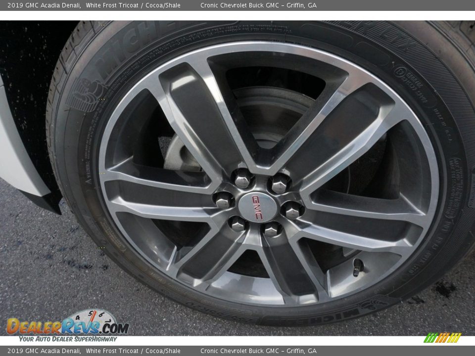 2019 GMC Acadia Denali White Frost Tricoat / Cocoa/Shale Photo #9