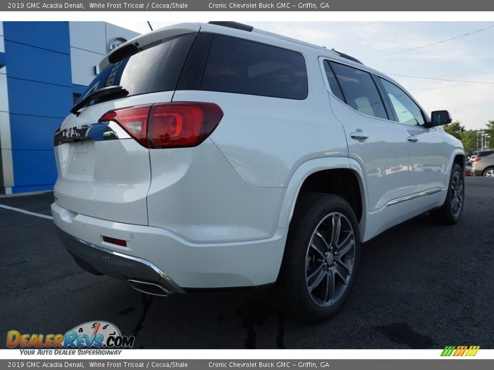 2019 GMC Acadia Denali White Frost Tricoat / Cocoa/Shale Photo #12