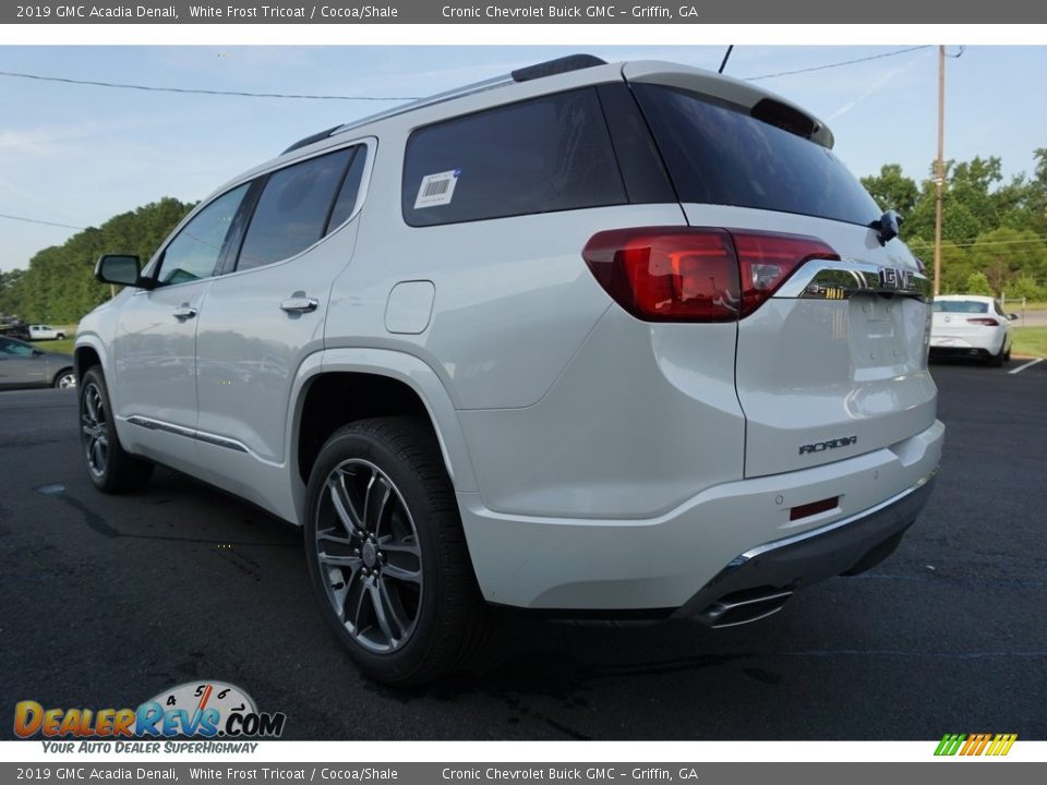 2019 GMC Acadia Denali White Frost Tricoat / Cocoa/Shale Photo #14