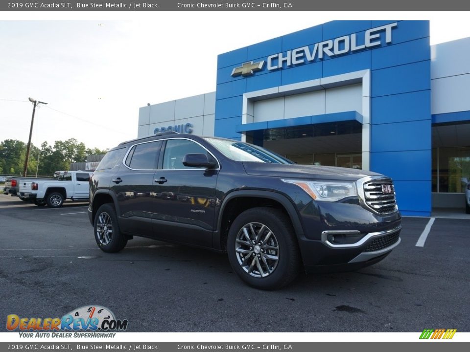 2019 GMC Acadia SLT Blue Steel Metallic / Jet Black Photo #1