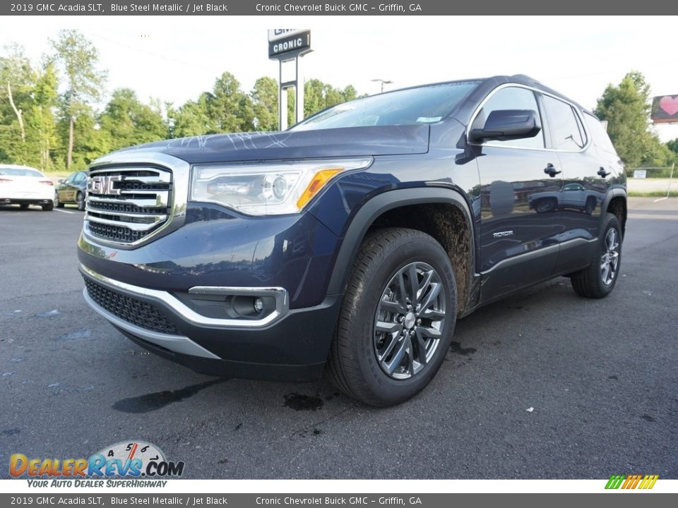 2019 GMC Acadia SLT Blue Steel Metallic / Jet Black Photo #3