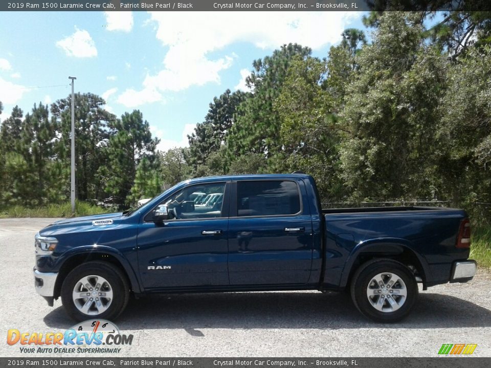 2019 Ram 1500 Laramie Crew Cab Patriot Blue Pearl / Black Photo #2
