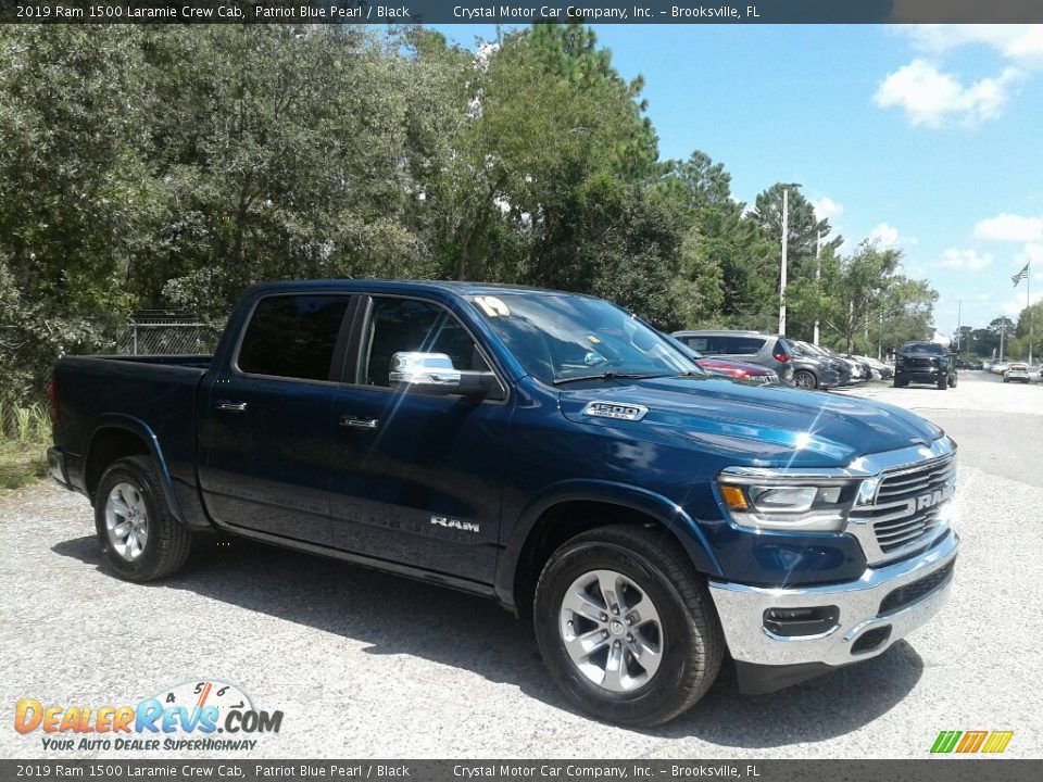 Patriot Blue Pearl 2019 Ram 1500 Laramie Crew Cab Photo #7