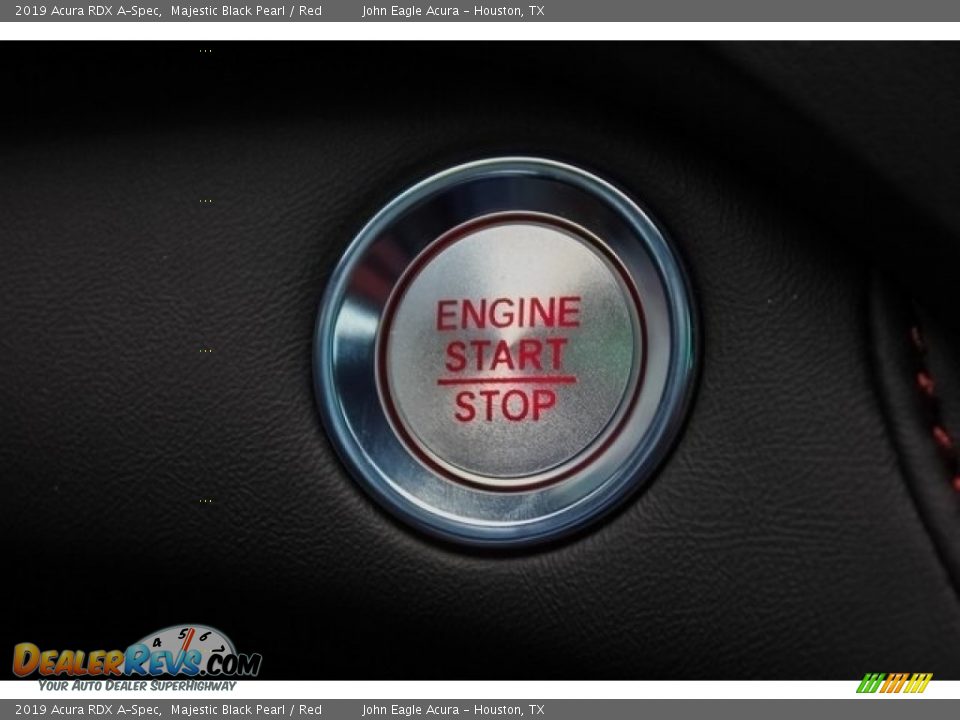 2019 Acura RDX A-Spec Majestic Black Pearl / Red Photo #36