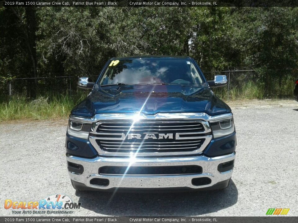 2019 Ram 1500 Laramie Crew Cab Patriot Blue Pearl / Black Photo #8