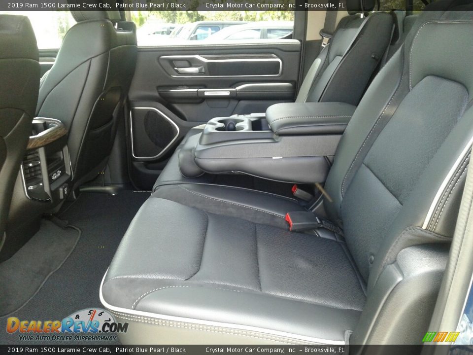 Rear Seat of 2019 Ram 1500 Laramie Crew Cab Photo #10