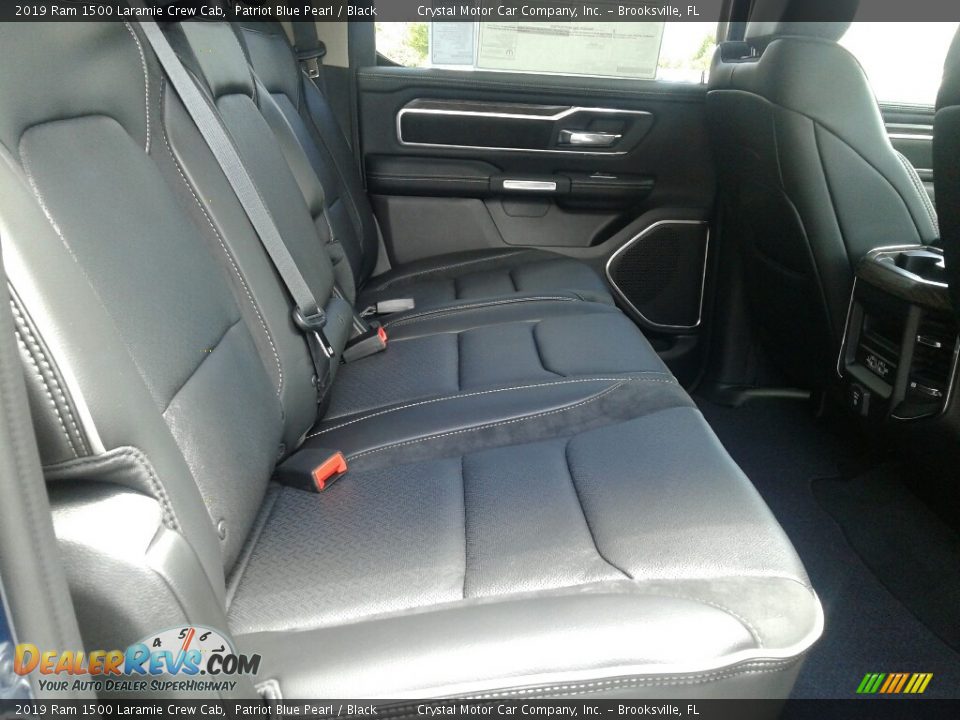 Rear Seat of 2019 Ram 1500 Laramie Crew Cab Photo #11