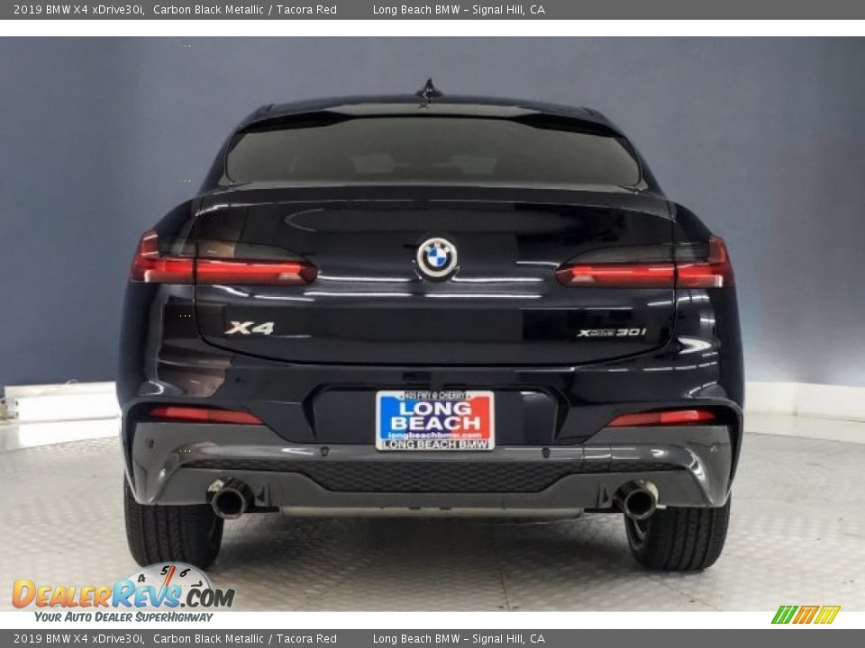 2019 BMW X4 xDrive30i Carbon Black Metallic / Tacora Red Photo #3