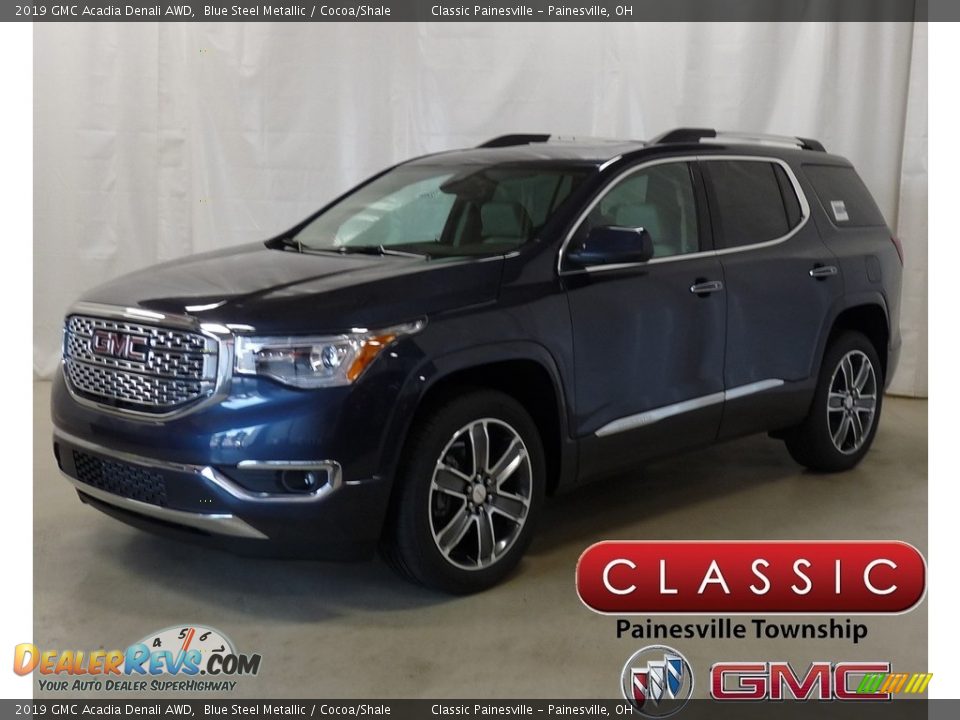 2019 GMC Acadia Denali AWD Blue Steel Metallic / Cocoa/Shale Photo #1