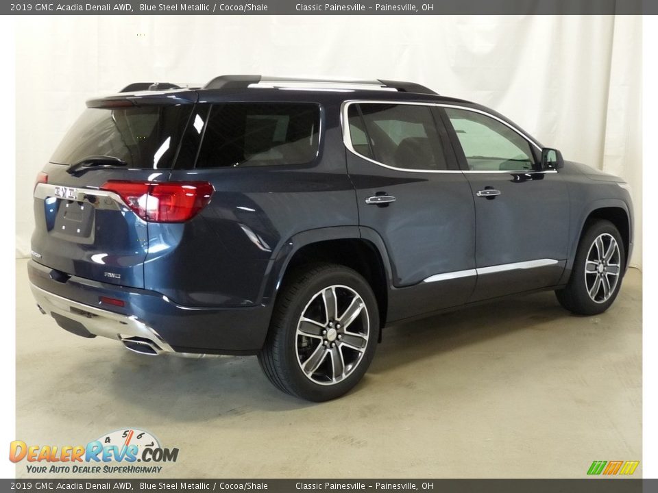 2019 GMC Acadia Denali AWD Blue Steel Metallic / Cocoa/Shale Photo #2