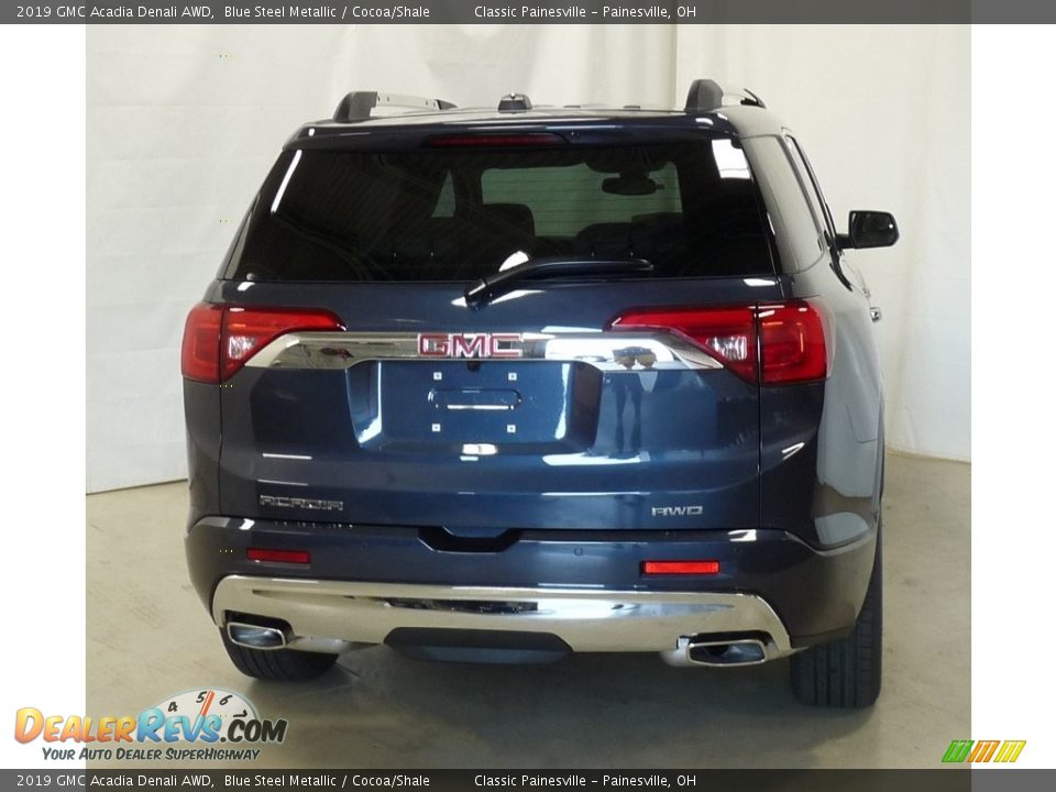 2019 GMC Acadia Denali AWD Blue Steel Metallic / Cocoa/Shale Photo #3