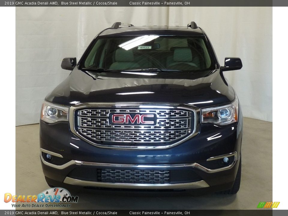 2019 GMC Acadia Denali AWD Blue Steel Metallic / Cocoa/Shale Photo #4