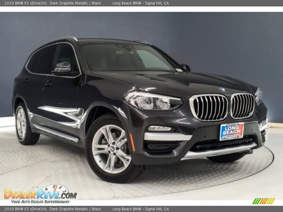 2019 BMW X3 sDrive30i Dark Graphite Metallic / Black Photo #12
