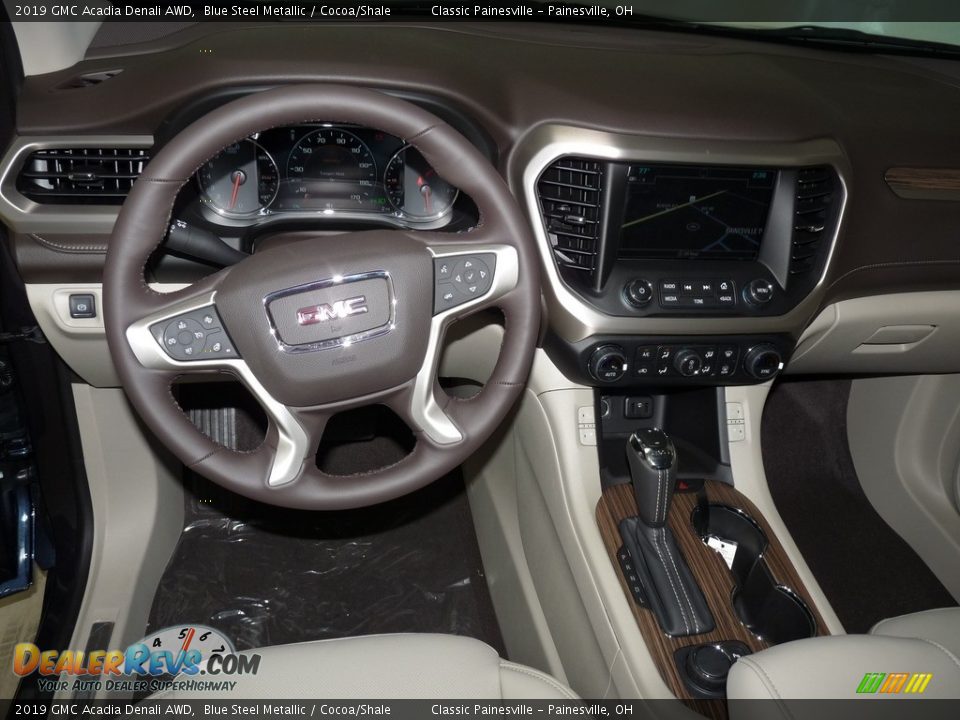 2019 GMC Acadia Denali AWD Blue Steel Metallic / Cocoa/Shale Photo #10