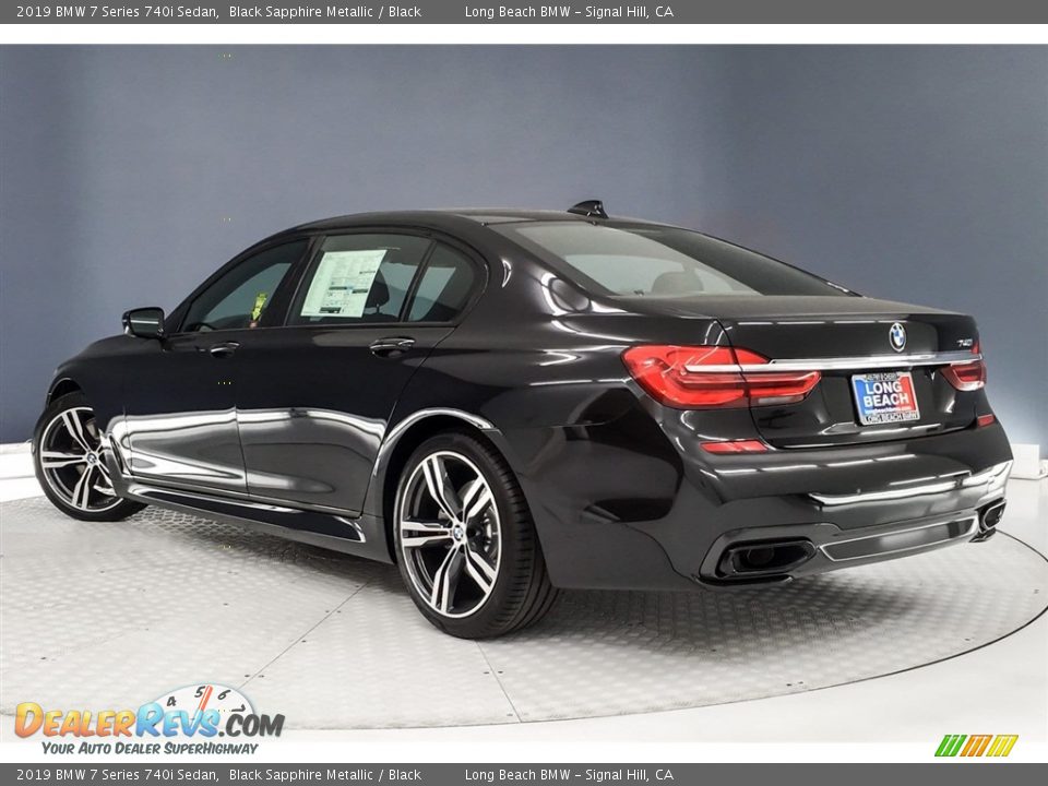 2019 BMW 7 Series 740i Sedan Black Sapphire Metallic / Black Photo #2