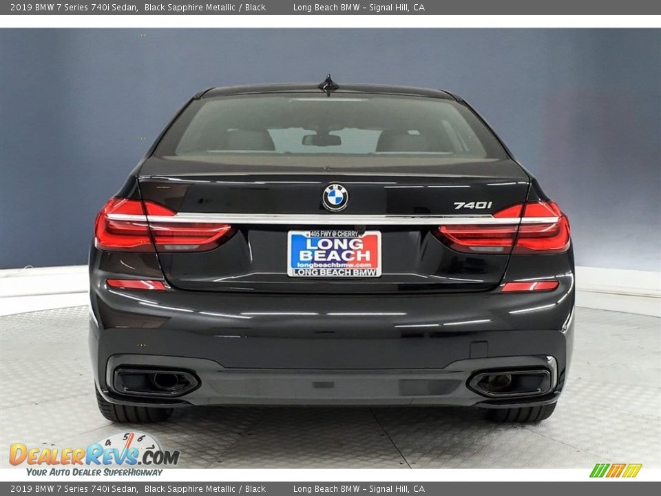 2019 BMW 7 Series 740i Sedan Black Sapphire Metallic / Black Photo #3