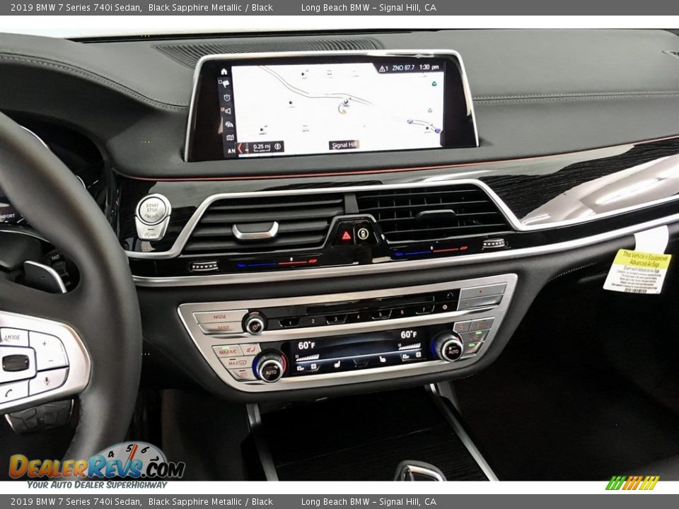 2019 BMW 7 Series 740i Sedan Black Sapphire Metallic / Black Photo #6