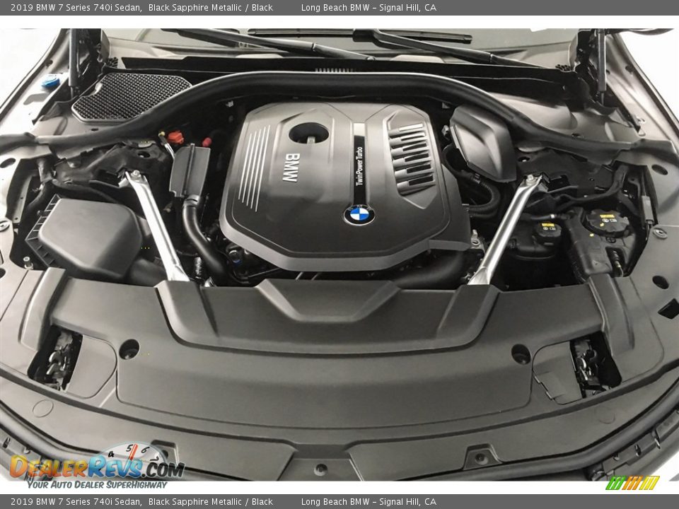 2019 BMW 7 Series 740i Sedan 3.0 Liter DI TwinPower Turbocharged DOHC 24-Valve VVT Inline 6 Cylinder Engine Photo #8