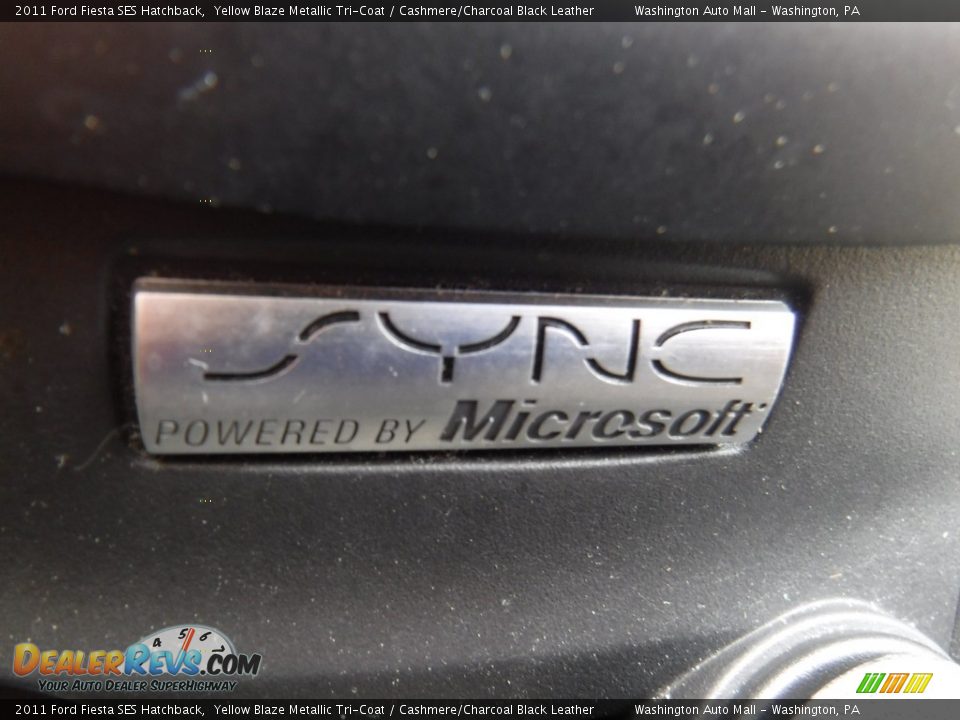 2011 Ford Fiesta SES Hatchback Yellow Blaze Metallic Tri-Coat / Cashmere/Charcoal Black Leather Photo #17