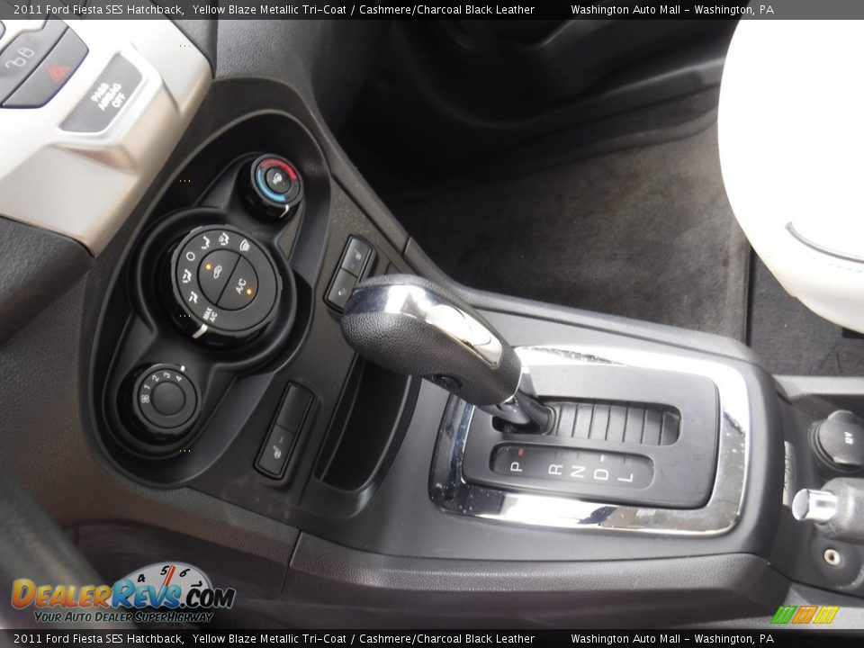 2011 Ford Fiesta SES Hatchback Yellow Blaze Metallic Tri-Coat / Cashmere/Charcoal Black Leather Photo #18