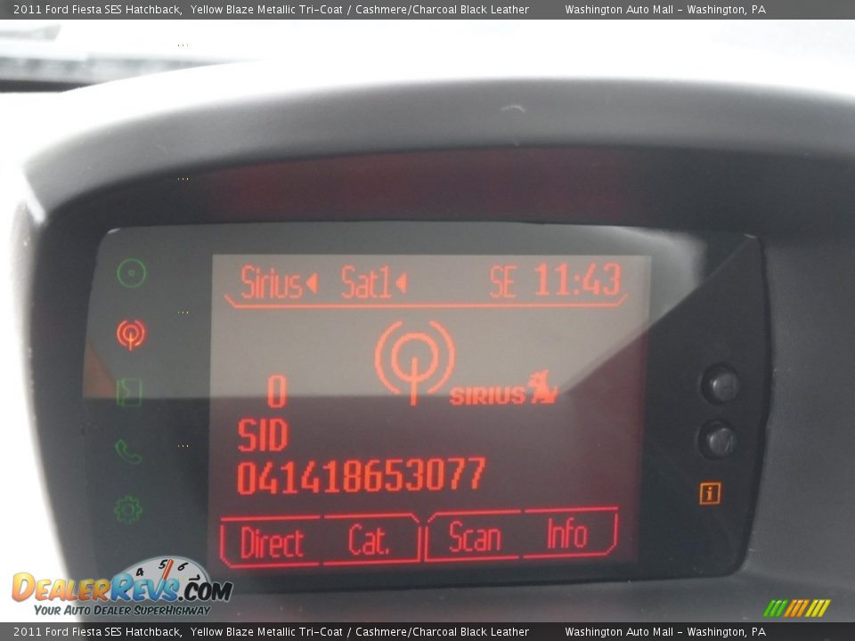 2011 Ford Fiesta SES Hatchback Yellow Blaze Metallic Tri-Coat / Cashmere/Charcoal Black Leather Photo #21