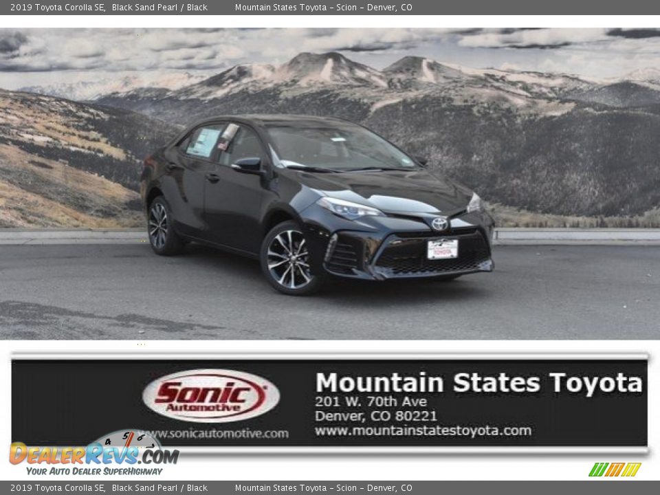 2019 Toyota Corolla SE Black Sand Pearl / Black Photo #1