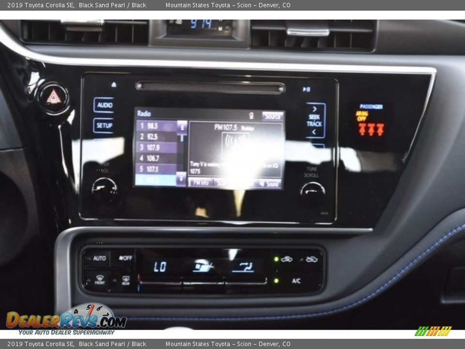2019 Toyota Corolla SE Black Sand Pearl / Black Photo #9